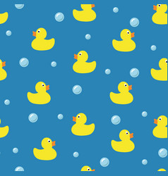 Hand Drawn Cute Rubber Yellow Duck Pattern