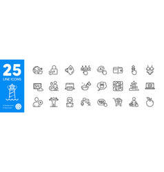 Outline Icons Set Consulting Business Payment