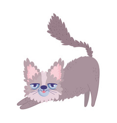 Disheveled Cat Cartoon Feline Character Pets