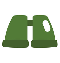 Military Green Binoculars On A White Background