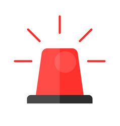 Emergency Rotating Light Icon Or Siren