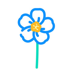 Forget Me Not Flower Spring Color Icon