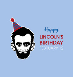 Happy Lincoln S Birthday Head Party Fun Icon