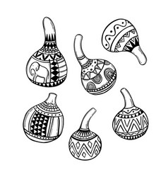 African Gourd Bottles