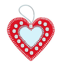 Heart Christmas Tree Toy Icon Cartoon Winter