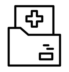 Medical Family Folder Icon Outline Style