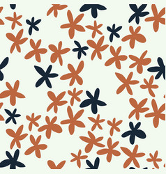 Seamless Pattern With Field Flowers In The Boho