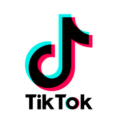 Tik Tok Editorial Icon Social Media Logo Isolated