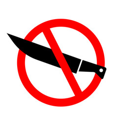 Knife Use Prohibited Or No Use Sign