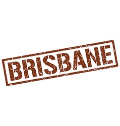 Brisbane Brown Square Stamp