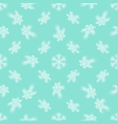 Christmas Seamless Snowflake Pattern With Blurred