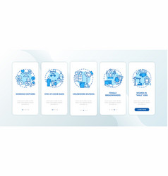 Changing Gender Roles Onboarding Mobile App Page