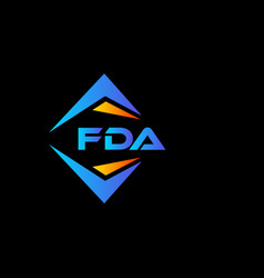 Fda Abstract Technology Logo Design On White