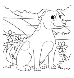 Jack Russell Terrier Dog Coloring Page For Kids