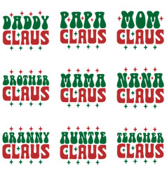 Santa Family Christmas Retro Svg Design Bunart Amp