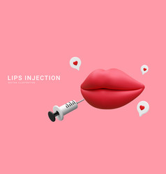 3d Realistic Banner For Lip Augmentation