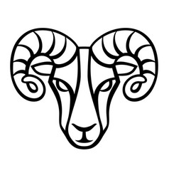 Aries Symbol Royalty Free Vector Image - VectorStock