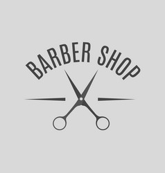 Barber shop emblem Royalty Free Vector Image - VectorStock