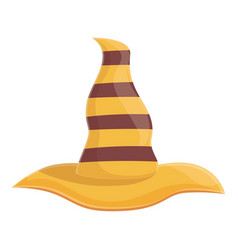 Lined Magic Hat Icon Cartoon Star Cap