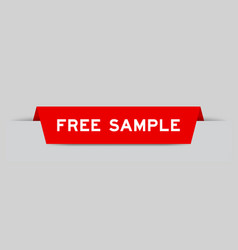 Red Color Inserted Label With Word Free Sample