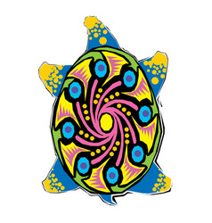 An Of A Turtle Abstract Design