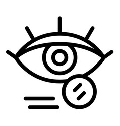 Eyes Cataract Icon Outline Style