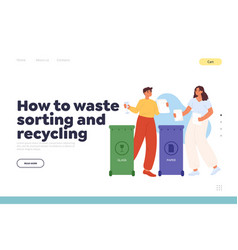 How To Waste Sorting And Recycling Concept