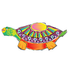 An Of A Turtle Abstract Design