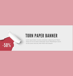 Torn Paper Hole Corner Banner For Sale And Promo