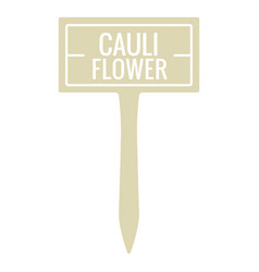 Cauliflower Sign Cut Out