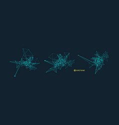 3d Connection Structure Futuristic Technology