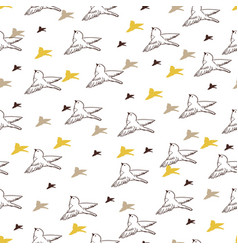 Birds Flock Together In The Sky Graphic Seamless