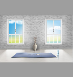 Mockup Of Empty Room Studio For Yoga