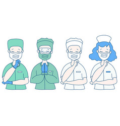 Surgeon Doctor And Nurse In Medical Green