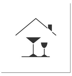 Home Alcohol Bar Glyph Icon