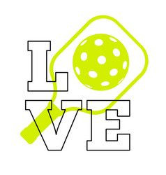 Love Pickleball Sign