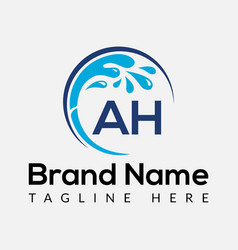 Maid Cleaning Logo On Letter Ah Clean House Sign