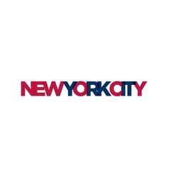 New York City Usa Typography Slogan Design