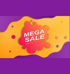 Sale Banner Background With Gradient Fluid