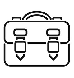 Study Bag Icon Outline Campus Education