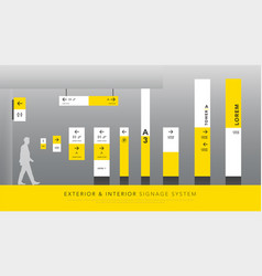 Exterior And Interior Signage System Direction