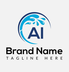 Maid Cleaning Logo On Letter Ai Clean House Sign