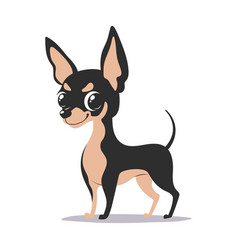 Cute Cartoon Chihuahua Dog Flat