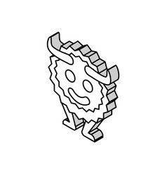 Funny Monster Isometric Icon