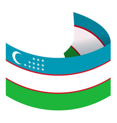 Uzbekistan People Flag Icon Cartoon Islam