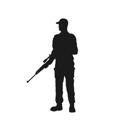 Policeman Silhouette Royalty Free Vector Image