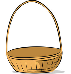 Empty basket Royalty Free Vector Image - VectorStock