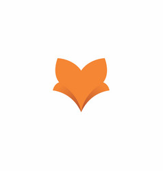 Fox Abstract Logo Icon Flower Logo