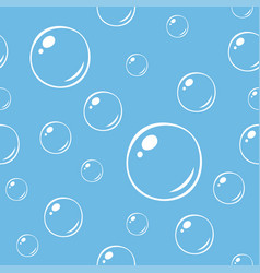 Soap Bubbles Seamless Pattern Hand Drawn