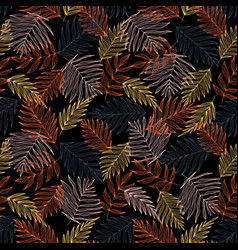 Tropical Seamless Leaves Pattern